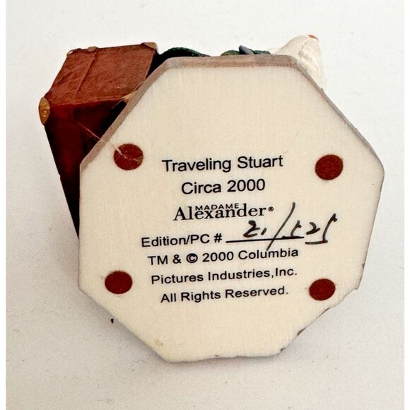 Madame Alexander Traveling Stuart Figurine Circa 2000 – Limited Edition Columbia - Picture 5 of 5